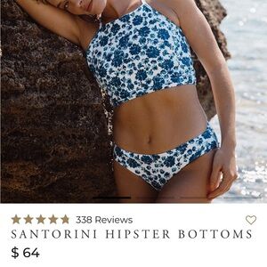 Santorini Blue Floral Womens  Bottoms Albion fit